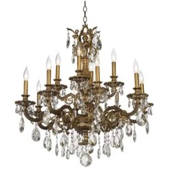 Schonbek Milano 32 1/2" Wide Large Crystal Chandelier -Golden Lighting Shop schonbek milano 32 and one half inch wide large crystal chandelier n7856views2