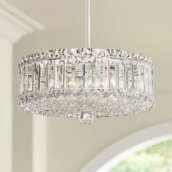 Schonbek Plaza 14 1/2"W Swarovski Crystal Pendant Chandelier