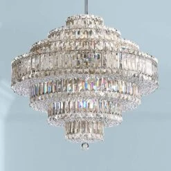 Schonbek Plaza 27 1/2"W Swarovski Crystal Pendant Chandelier
