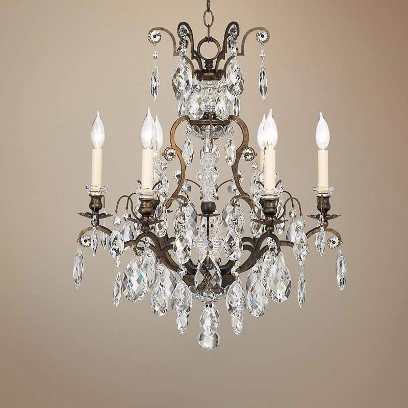 Schonbek Renaissance Collection 23 1/2" Crystal Chandelier 4 Schonbek Renaissance Collection 23 1/2" Crystal Chandelier - Image 2