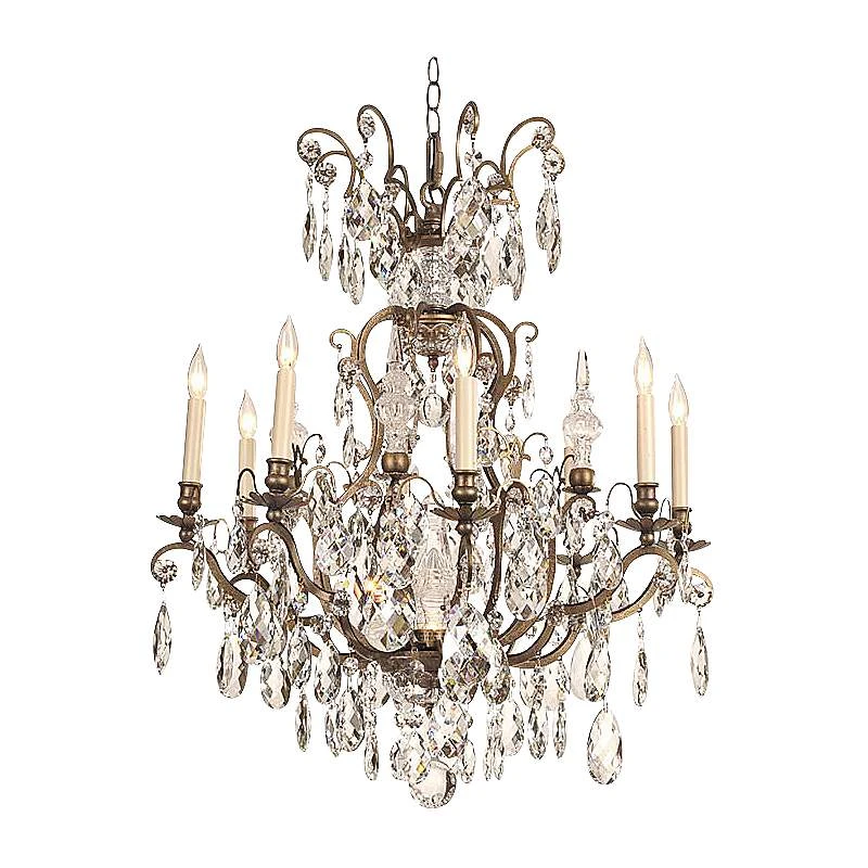 Schonbek Renaissance Collection 26 1/2" Crystal Chandelier 4 Schonbek Renaissance Collection 26 1/2" Crystal Chandelier - Image 2