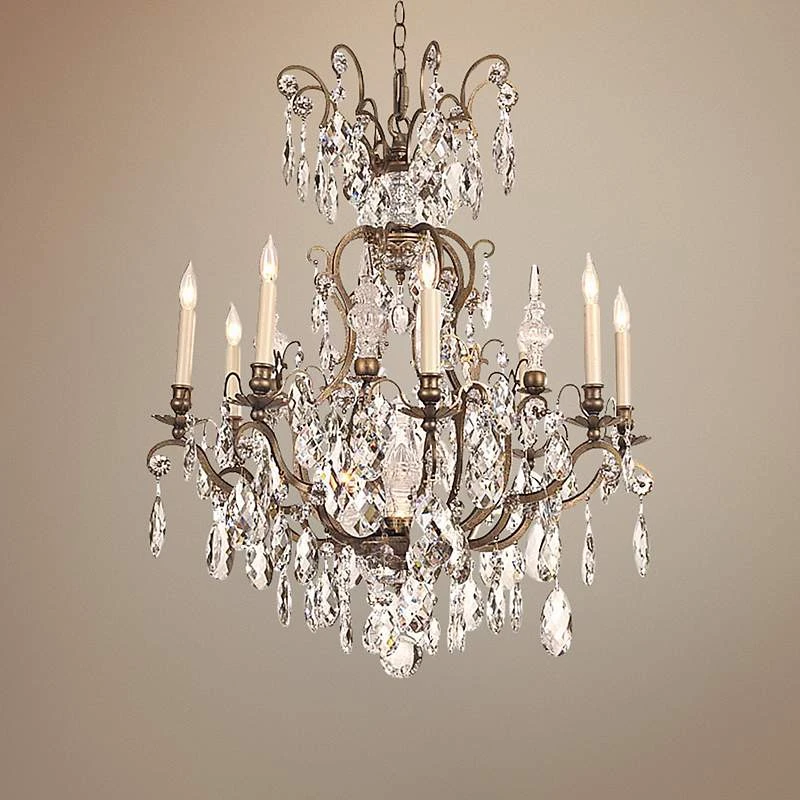 Schonbek Renaissance Collection 26 1/2" Crystal Chandelier 3 Schonbek Renaissance Collection 26 1/2" Crystal Chandelier