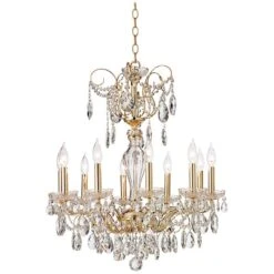 Schonbek Sonatina 25 1/2" Wide Gold Crystal Chandelier -Golden Lighting Shop schonbek sonatina 25 and one half inch wide gold crystal chandelier 5m132views3
