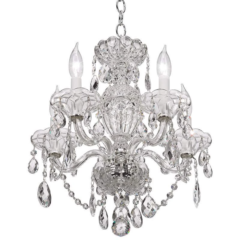 Schonbek Sterling 16" Wide Heritage Crystal Chandelier 6 Schonbek Sterling 16" Wide Heritage Crystal Chandelier - Image 4