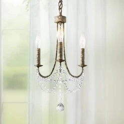 Schonbek Verdana 12" Wide Bronze 3-Light Mini Pendant Light