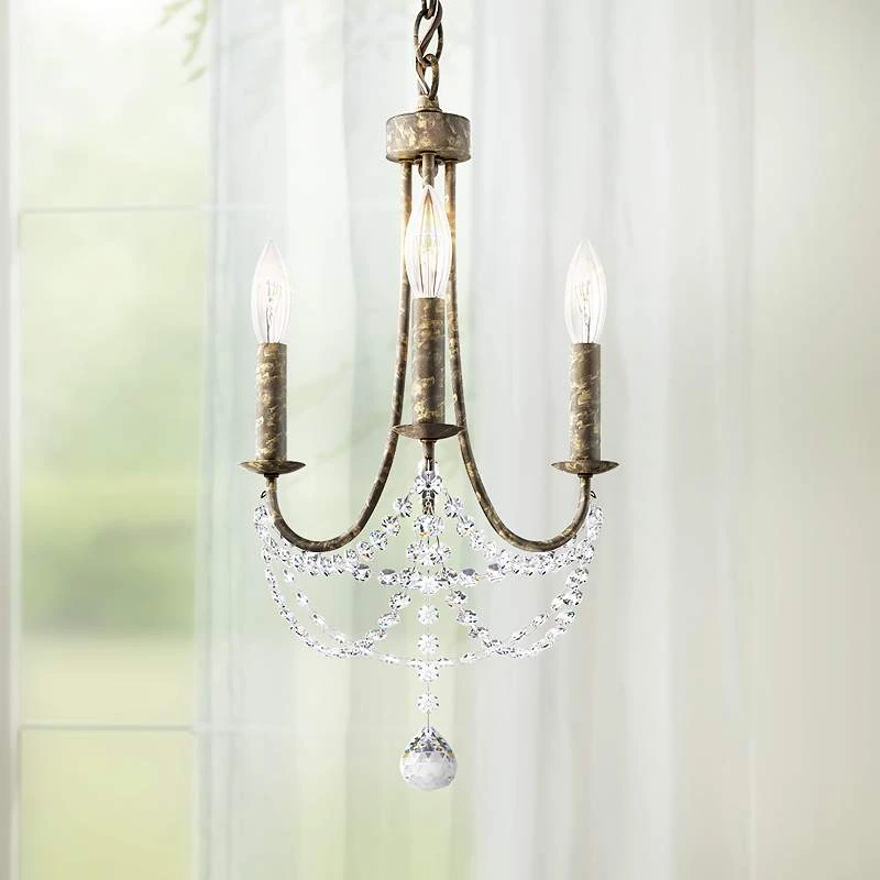 Schonbek Verdana 12" Wide Bronze 3-Light Mini Pendant Light 3 Schonbek Verdana 12" Wide Bronze 3-Light Mini Pendant Light