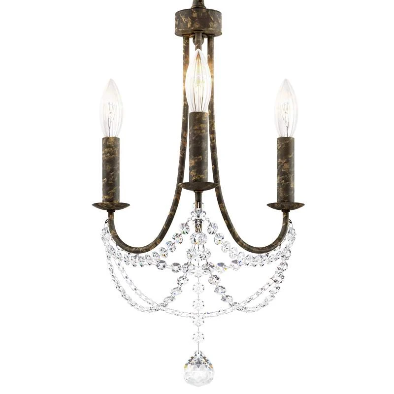 Schonbek Verdana 12" Wide Bronze 3-Light Mini Pendant Light 5 Schonbek Verdana 12" Wide Bronze 3-Light Mini Pendant Light - Image 3