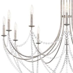 Schonbek Verdana 43"W Antique Silver 12-Light Pendant Light -Golden Lighting Shop schonbek verdana 43 inchw antique silver 12 light pendant light 98m39views1