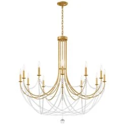 Schonbek Verdana 43"W Heirloom Gold 12-Light Pendant Light -Golden Lighting Shop schonbek verdana 43 inchw heirloom gold 12 light pendant light 98n10views3