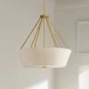Senaca 22" Wide Natural Brass Pendant Light 1 Senaca 22" Wide Natural Brass Pendant Light -Golden Lighting Shop senaca 22 inch wide natural brass pendant light 662k0cropped