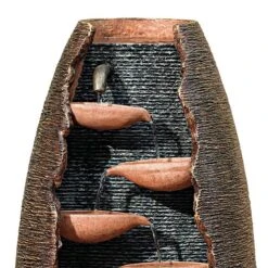 Seven Cascade 35" High Cut-Away Rustic Modern Fountain 10 Seven Cascade 35" High Cut-Away Rustic Modern Fountain -Golden Lighting Shop seven cascade 35 inch high cut away rustic modern fountain 24609views1