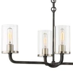 Sherwood 14" Wide Iron Black And Brushed Nickel Island Pendant Light -Golden Lighting Shop sherwood 14 inch wide iron black and brushed nickel island pendant light 38y06views1