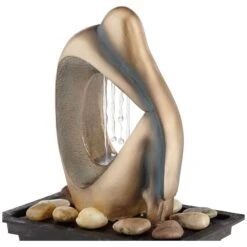 Silhouette 10" High Bronze LED Lighted Tabletop Fountain -Golden Lighting Shop silhouette 10 inch high bronze led lighted tabletop fountain 79r81views2