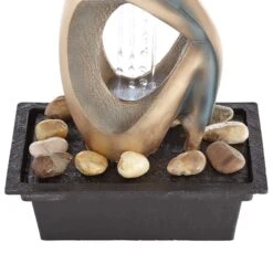 Silhouette 10" High Bronze LED Lighted Tabletop Fountain -Golden Lighting Shop silhouette 10 inch high bronze led lighted tabletop fountain 79r81views3