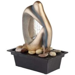 Silhouette 10" High Bronze LED Lighted Tabletop Fountain -Golden Lighting Shop silhouette 10 inch high bronze led lighted tabletop fountain 79r81views4