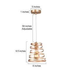 Sinfi 8" Wide Gold Mini Pendant Light -Golden Lighting Shop sinfi 8 inch wide gold mini pendant light 174e3views4