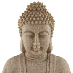 Sitting Buddha 22" High Zen Fountain With LED Light -Golden Lighting Shop sitting buddha 22 inch high zen fountain with led light 79r47views1