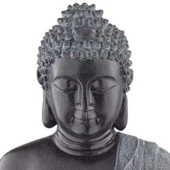 Sitting Buddha 28" High Stone Finish LED Water Fountain -Golden Lighting Shop sitting buddha 28 inch high stone finish led water fountain 79r53views1