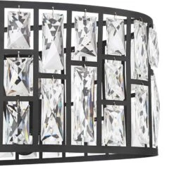 Sofie 31 1/2"W Black Crystal Kitchen Island Light Pendant -Golden Lighting Shop sofie 31 and one half inchw black crystal kitchen island light pendant 64r90views1