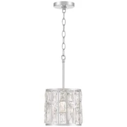 Sofie 8 1/2" Wide Chrome And Crystal Mini Pendant Light -Golden Lighting Shop sofie 8 and one half inch wide chrome and crystal mini pendant light 668h1views4