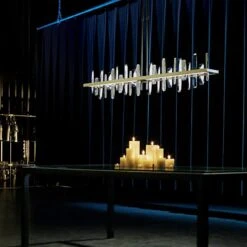 Solitude Large 52"W Gold LED Kitchen Island Light Pendant 10 Solitude Large 52"W Gold LED Kitchen Island Light Pendant -Golden Lighting Shop solitude large 52 inchw gold led kitchen island light pendant 20y49views2