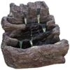 Spilling Logs 23" High Cast Stone Waterfall Garden Fountain -Golden Lighting Shop spilling logs 23 inch high cast stone waterfall garden fountain 2h109