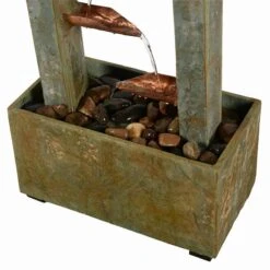 Spillway 47 3/4"H Slate And Copper Cascading Floor Fountain 10 Spillway 47 3/4"H Slate And Copper Cascading Floor Fountain -Golden Lighting Shop spillway 47 and three quarter inchh slate and copper cascading floor fountain 85a45views1