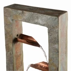 Spillway 47 3/4"H Slate And Copper Cascading Floor Fountain 12 Spillway 47 3/4"H Slate And Copper Cascading Floor Fountain -Golden Lighting Shop spillway 47 and three quarter inchh slate and copper cascading floor fountain 85a45views3