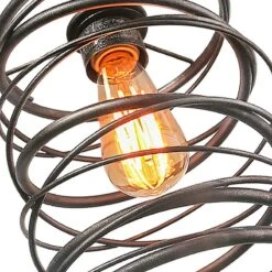 Sprin 8" Wide Rustic Silver Mini Pendant -Golden Lighting Shop sprin 8 inch wide rustic silver mini pendant 704v1views3