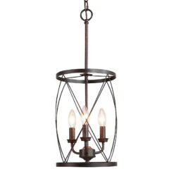 Sprin 9" Wide Rustic Iron 3-Light Mini Pendant -Golden Lighting Shop sprin 9 inch wide rustic iron 3 light mini pendant 177x1