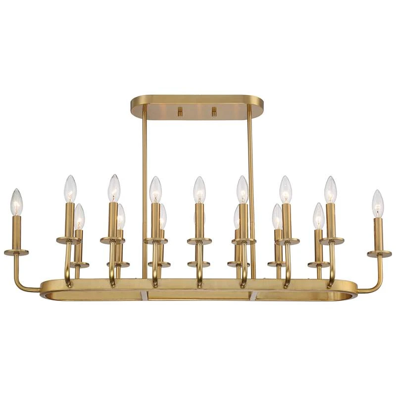 Stiffel Bondai 38 3/4" Wide Soft Gold 16-Light Island Chandelier 6 Stiffel Bondai 38 3/4" Wide Soft Gold 16-Light Island Chandelier - Image 4