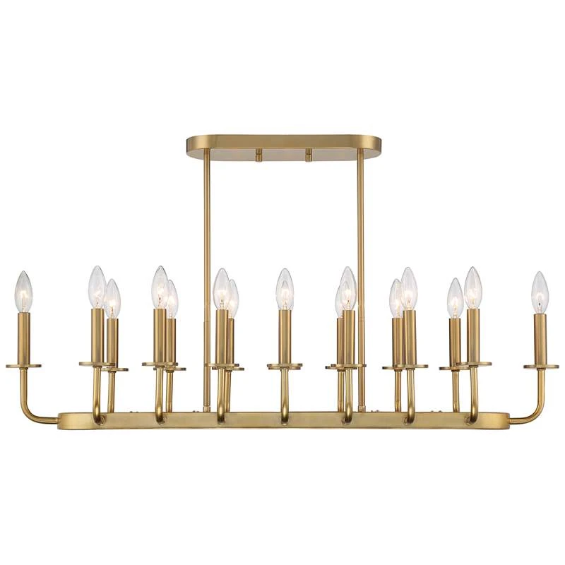Stiffel Bondai 38 3/4" Wide Soft Gold 16-Light Island Chandelier 7 Stiffel Bondai 38 3/4" Wide Soft Gold 16-Light Island Chandelier - Image 5