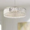 Stiffel Ella 20 1/4" Wide Brushed Nickel Crystal 5-Light Pendant -Golden Lighting Shop stiffel ella 20 and one quarter inch wide brushed nickel crystal 5 light pendant 545k0cropped