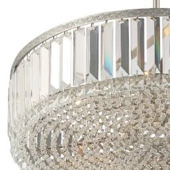 Stiffel Ella 20 1/4" Wide Brushed Nickel Crystal 5-Light Pendant -Golden Lighting Shop stiffel ella 20 and one quarter inch wide brushed nickel crystal 5 light pendant 545k0views1