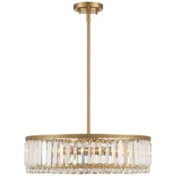 Stiffel Ella 20 1/4" Wide Soft Gold Crystal 5-Light Drum Pendant -Golden Lighting Shop stiffel ella 20 and one quarter inch wide soft gold crystal 5 light drum pendant 546k0views4