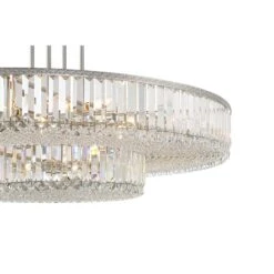 Stiffel Ella 40 1/4" Wide Brushed Nickel Clear Crystal Pendant Light 10 Stiffel Ella 40 1/4" Wide Brushed Nickel Clear Crystal Pendant Light -Golden Lighting Shop stiffel ella 40 and one quarter inch wide brushed nickel clear crystal pendant light 658k0views1