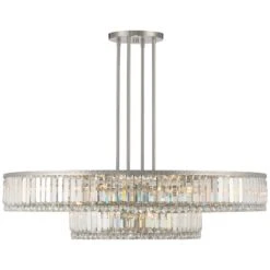 Stiffel Ella 40 1/4" Wide Brushed Nickel Clear Crystal Pendant Light 13 Stiffel Ella 40 1/4" Wide Brushed Nickel Clear Crystal Pendant Light -Golden Lighting Shop stiffel ella 40 and one quarter inch wide brushed nickel clear crystal pendant light 658k0views4