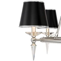 Stiffel Manhattan 37 1/2"W Brushed Nickel And Black 9-Light Chandelier -Golden Lighting Shop stiffel manhattan 37 and one half inchw brushed nickel and black 9 light chandelier 78x06views1