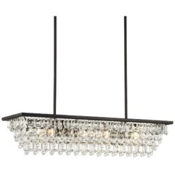 Stiffel Petranilla 40" Wide Crystal Island Pendant Light -Golden Lighting Shop stiffel petranilla 40 inch wide crystal island pendant light 95r37