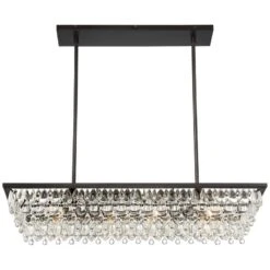 Stiffel Petranilla 40" Wide Crystal Island Pendant Light -Golden Lighting Shop stiffel petranilla 40 inch wide crystal island pendant light 95r37views3