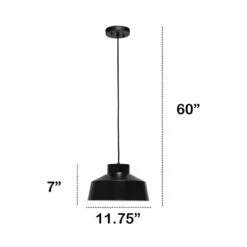 Studio Loft 11 3/4" Wide Black Metal Mini Pendant 13 Studio Loft 11 3/4" Wide Black Metal Mini Pendant -Golden Lighting Shop studio loft 11 and three quarter inch wide black metal mini pendant 600m5views4