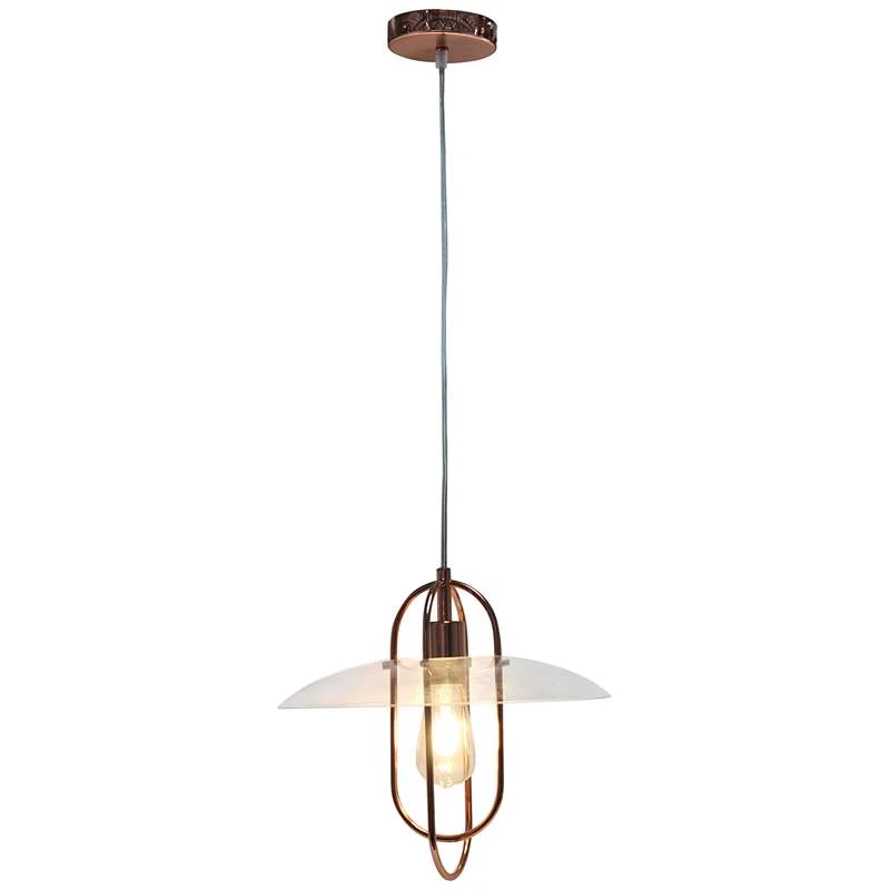 Studio Loft 13 1/2" Wide Rose Gold Metal Pendant Light 4 Studio Loft 13 1/2" Wide Rose Gold Metal Pendant Light - Image 2