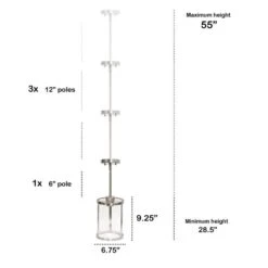 Studio Loft 6 3/4" Wide Brushed Nickel Mini Pendant 13 Studio Loft 6 3/4" Wide Brushed Nickel Mini Pendant -Golden Lighting Shop studio loft 6 and three quarter inch wide brushed nickel mini pendant 592m5views4