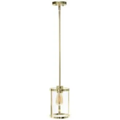Studio Loft 6 3/4" Wide Gold Metal Mini Pendant -Golden Lighting Shop studio loft 6 and three quarter inch wide gold metal mini pendant 594m5