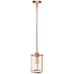 Studio Loft 6 3/4" Wide Rose Gold Metal Mini Pendant -Golden Lighting Shop studio loft 6 and three quarter inch wide rose gold metal mini pendant 595m5