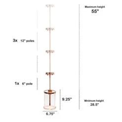 Studio Loft 6 3/4" Wide Rose Gold Metal Mini Pendant -Golden Lighting Shop studio loft 6 and three quarter inch wide rose gold metal mini pendant 595m5views4