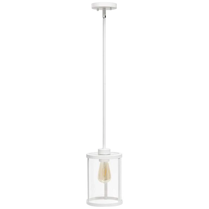 Studio Loft 6 3/4" Wide White Metal Mini Pendant 4 Studio Loft 6 3/4" Wide White Metal Mini Pendant - Image 2