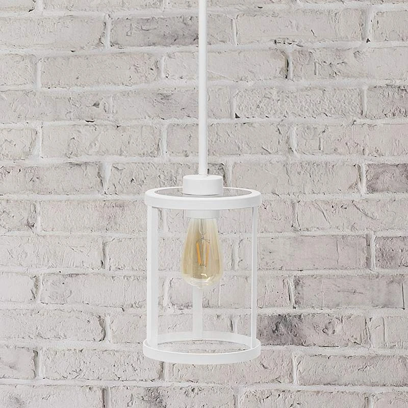 Studio Loft 6 3/4" Wide White Metal Mini Pendant 3 Studio Loft 6 3/4" Wide White Metal Mini Pendant