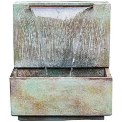 Summer Breeze 33"H Relic Fumato LED Outdoor Wall Fountain -Golden Lighting Shop summer breeze 33 inchh relic fumato led outdoor wall fountain 527t3