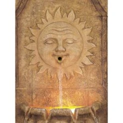 Sun Villa Faux Stone 37"H Outdoor Fountain With LED Lights -Golden Lighting Shop sun villa faux stone 37 inchh outdoor fountain with led lights 59913views1